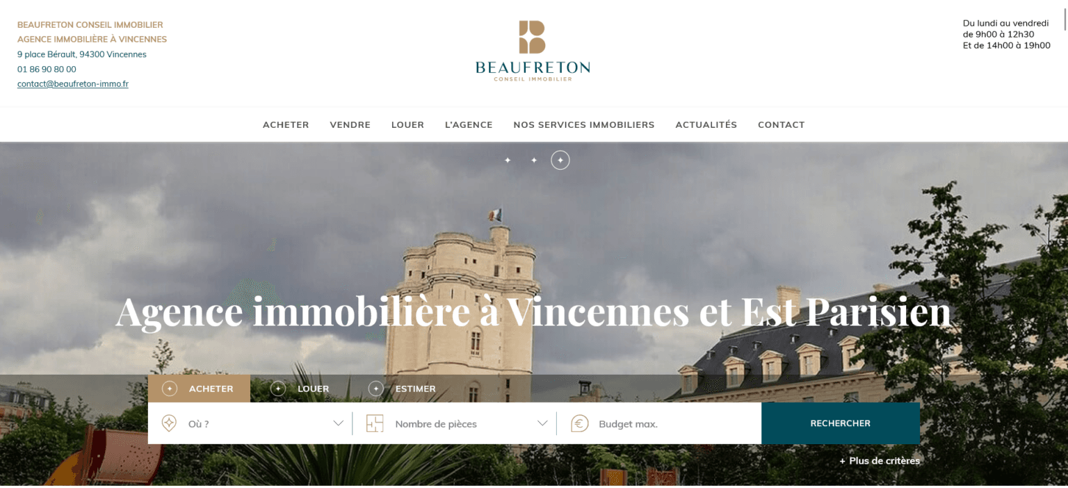 Beaufreton Immobilier – Immofacile – thème custom