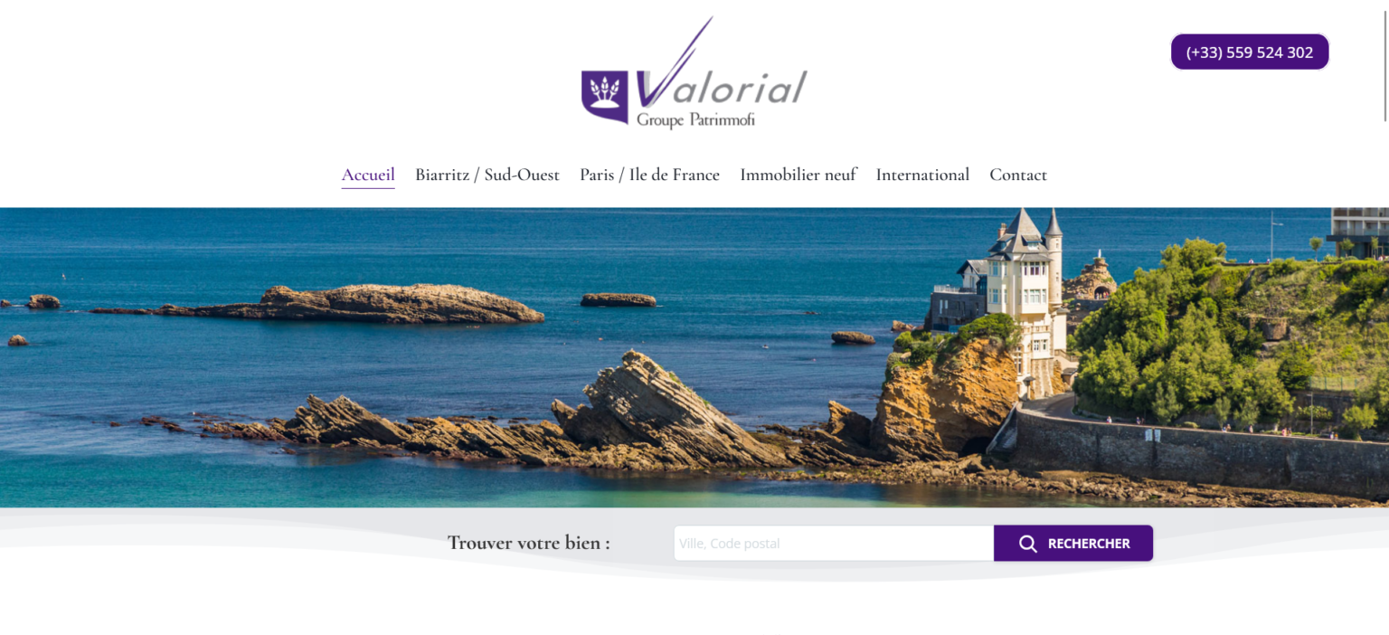 Valorial – Netty – Divi plugin ImmoWP Gestion Immo