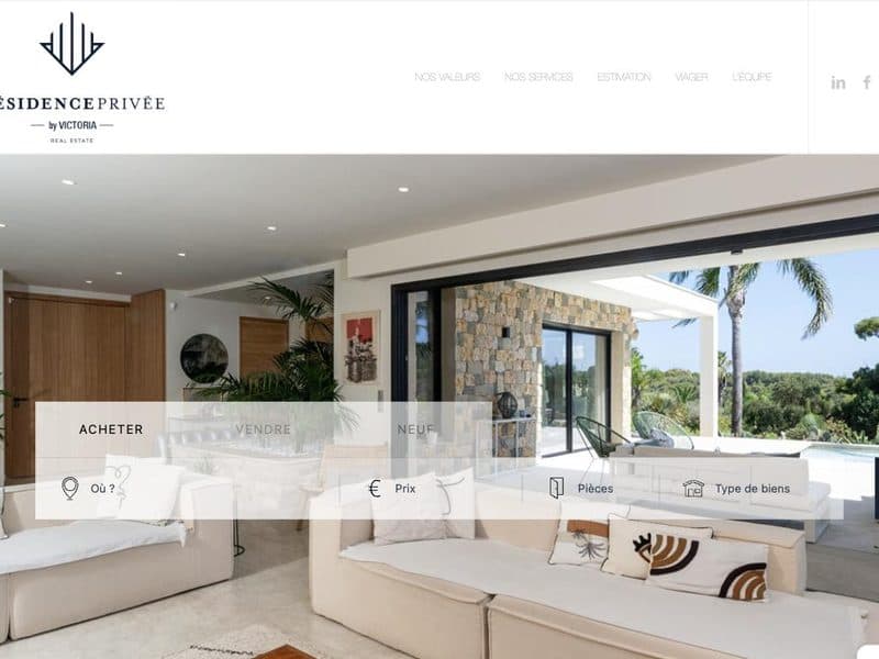 Site immobilier de Résidence Privée, connecté avec ImmoWP